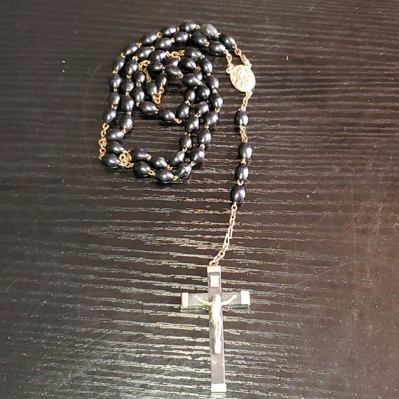 unknown Jewelry - WOMEN OR MEN'S ROSARY PRAYER BEADS Italy